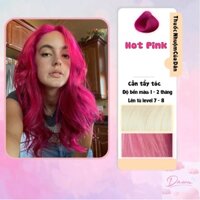 Thuốc nhuộm tóc màu Hot Pink cần tẩy từ Thuốc Nhuộm Của Dăn