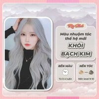 Thuốc nhuộm tóc Màu Khói Bạch Kim Thế Hệ Mới - Cẩn Tẩy Tóc- TẶNG KÈM THEO OXI