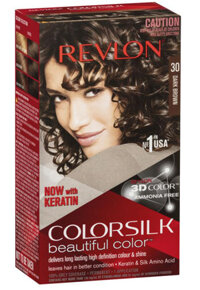 Thuốc nhuộm tóc màu nâu đen Revlon ColorSilk 30 Dark Brown