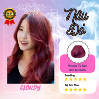 THUỐC NHUỘM TÓC MÀU NÂU ĐỎ | CLOUDY COLOR | màu nhuộm Hot Trend | dụng cụ nhuộm cao cấp
