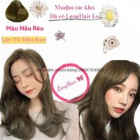 Thuốc Nhuộm Tóc Màu NÂU RÊU Không Tẩy Chính Hãng