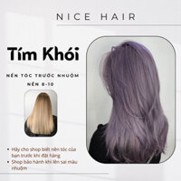 Thuốc Nhuộm Tóc Màu Tím Khói Thuốc nhuộm Tóc chính hãng tặng kèm Oxy + Bao Tay, Nice Hair