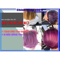 ✅Thuốc nhuộm tóc màu Tím Khói - tặng kèm trợ dưỡng - màu nhuộm thảo dược Tím Mộng Mơ