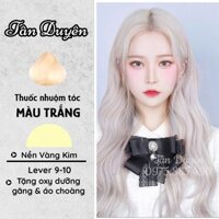 thuốc nhuộm tóc Màu Trắng màu nhuộm tại nhà