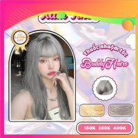 Thuốc nhuộm tóc màu XÁM KHÓI, thuốc nhuộm tóc cao cấp, kem nhuộm tóc tại nhà Buddyhairs tặng kèm Thuốc tẩy tóc Buddyhair