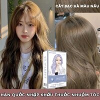 Thuốc nhuộm tóc màu xám Hazelnut mới của Nhật Bản và Hàn Quốc không chứa amoniac (gửi các công cụ khác nhau)