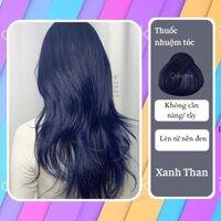 Thuốc Nhuộm Tóc Màu XANH ĐEN, Xanh Than, Xanh Dương Đen Không Tẩy | Colormin