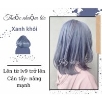 Thuốc nhuộm tóc màu XANH KHÓI | cần tẩy tóc, nâng mạnh