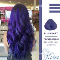 Thuốc nhuộm tóc màu XANH TÍM/BLUE VIOLET cần tẩy Kirei Hair, Kireihairs, KIREI HAIR