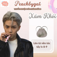 Thuốc nhuộm tóc NAM màu Xám khói cần sử dụng thuốc tẩy tóc của Peachbygat , Peach bygat