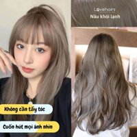 Thuốc Nhuộm Tóc Nâu Khói Sáng [Lovehairs] Thuốc nhuộm tóc màu nâu lạnh - Tone Nâu Hàn Quốc Xinh Xắn