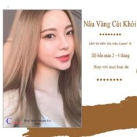 Thuốc nhuộm tóc NÂU VÀNG KHÓI không cần thuốc tẩy tóc Chenglovehairs, Chenglovehair