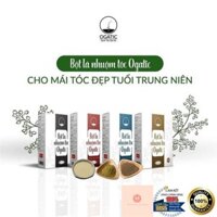 Thuốc Nhuộm Tóc Ogatics Nâu+Đen+ Nâu Đỏ 🆗Bột Lá Nhuộm Tóc🆗Tặng 5 Gói Lá Thơm Gội Đầu