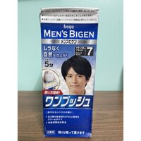 Thuốc nhuộm tóc phủ bạc Men's Bigen One Push Màu đen tự nhiên - số 7