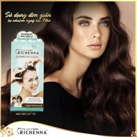 Thuốc nhuộm tóc phủ bạc thảo dược dạng gội Richenna EZ Speedy Hair Color-EX 60g