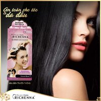 Thuốc nhuộm tóc phủ bạc thảo dược dạng gội Richenna EZ Speedy Hair Color-EX 60g