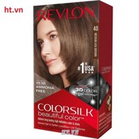 Thuốc Nhuộm Tóc Revlon Số 40 Màu Nâu Ánh Tro Vừa Colorsilk chính hãng