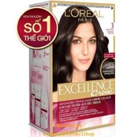 ThUỐC NHUỘM TÓC SỐ 3 nâu đen L’OREAL PARIS dòng EXCELLENCE CREME