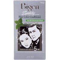 Thuốc Nhuộm Tóc Số 882 Bigen Speedy Hair Color Conditioner Chính Hãng màu nâu đen số 882