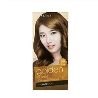 Thuốc nhuộm tóc Stylist Silky Hair Color Cream Golden Blonde The Face Shop 10N