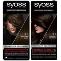 Thuốc nhuộm tóc Syoss Đức các màu nâu: chocolate 3-8,4-8, 5-8, 6-8, 6-7, đen 1-1 - Nguồn hàng Đức
