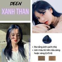 Thuốc Nhuộm Tóc Tại Nhà Màu XANH THAN/ XANH ĐEN Không Tẩy | Thuốc nhuộm tóc màu xanh đen, thuốc nhuộm tóc xanh đen