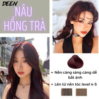Thuốc Nhuộm Tóc Tại Nhà Màu NÂU HỒNG TRÀ Không Tẩy | nhuộm tóc nâu hồng trà, thuốc nhuộm nâu hồng trà