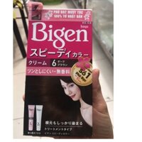 Thuốc Nhuộm Tóc Thảo Dược Bigen 6 Đen tự nhiên Nhật Bản