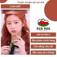 Thuoc nhuom toc, Thuốc nhuộm tóc cam đất - lên từ tone 6,7,8 (tặng oxy trợ dưỡng và bao tay)