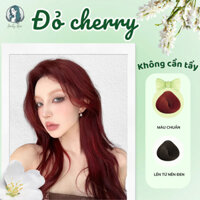 Thuốc nhuộm tóc, thuốc nhuộm tóc tại nhà màu ĐỎ CHERRY Không cần tẩy,tặng kèm dụng cụ nhuộm.