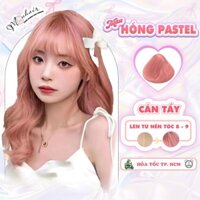 Thuốc nhuộm tóc, Thuốc nhuộm tóc màu Hồng Pastel, Mouhair, tặng oxi trợ dưỡng,bao tay, mũ trùm, bịt tai.