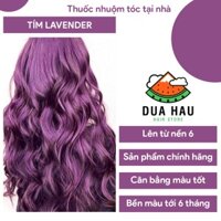 Thuoc nhuom tóc, Thuốc nhuộm tóc tím lavender - lên từ tone nền 6,7 (tặng oxy trợ dưỡng và bao tay)