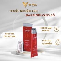 Thuốc nhuộm tóc vang đỏ nhập khẩu Ý VITALITYS bóng tóc suông tự nhiên không sơ rối Vi Vân