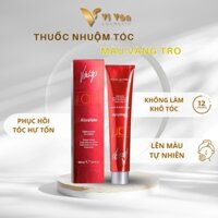 Thuốc nhuộm tóc vàng tro nhập khẩu Ý VITALITYS bóng tóc không sơ rối Vi Vân