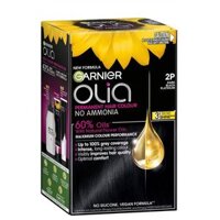 Thuốc nhuộm tóc vĩnh viễn Garnier Olia 2P Platinum Black không chứa Amoniac 60% dầu