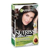 Thuốc nhuộm tóc vĩnh viễn Garnier Nutrisse - 3 màu nâu đậm Espresso (bổ sung 4 loại dầu tự nhiên)