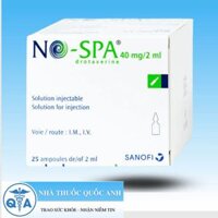 Thuốc No-Spa 40mg/2ml Sanofi điều trị sỏi túi mật, sỏi ống mật