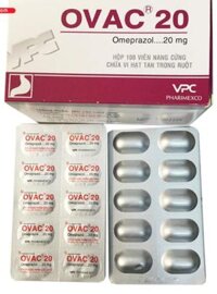 Thuốc Ovac 20mg (Omeprazole) Dược Cửu Long – Hỗ trợ điều trị các bệnh về dạ dày (Hộp 10 vỉ x 10 viên)