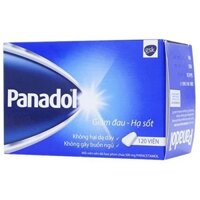 Thuốc Panadol xanh 500mg GSK hạ sốt và điều trị đau nhẹ đến trung bình (10 vỉ x 12 viên)