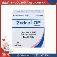 Thuốc phòng và trị loãng xương, nhuyễn xương Zedcal-OP | Hộp 30 viên