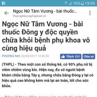 Thuốc phu khoa Ngoc Nu Tam Vuong