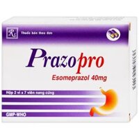 Thuốc Prazopro esomeprazol 40mg TV.Pharm điều trị loét dạ dày – tá tràng lành tính (2 vỉ x 7 viên)