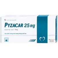 Thuốc Pyzacar Losartan 25mg Pymepharco chống tăng huyết áp (2 vỉ x 15 viên)