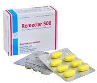 Thuốc Remeclar 500 Remedica (Clarithromycin) điều trị nhiễm khuẩn đường hô hấp (2 vỉ x 7 viên)
