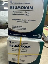 Thuốc Reumokam Meloxicam 15mg/1,5ml – Thuốc trị đau xương khớp hiệu quả (Hộp 5 ống x 1,5ml)