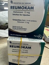 Thuốc Reumokam Meloxicam 15mg/1,5ml – Thuốc trị đau xương khớp hiệu quả (Hộp 5 ống x 1,5ml)