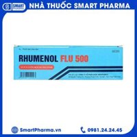 Thuốc Rhumenol Flu 500 Medipharco điều trị đau đầu, sốt từ nhẹ đến vừa (25 vỉ x 4 viên)
