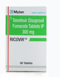 Thuốc RICOVIR 300mg (Tenofovir Disoproxil Fumarat: 300mg) điều trị HIV và viêm gan B