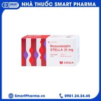 Thuốc Rosuvastatin 20mg điều trị tăng cholesterol máu (3 vỉ x 10 viên)