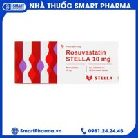 Thuốc Rosuvastatin Stella 10mg điều trị tăng cholesterol máu (3 vỉ x 10 viên)